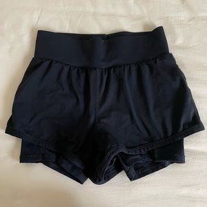 Fabletics shorts. Biker shorts underneath